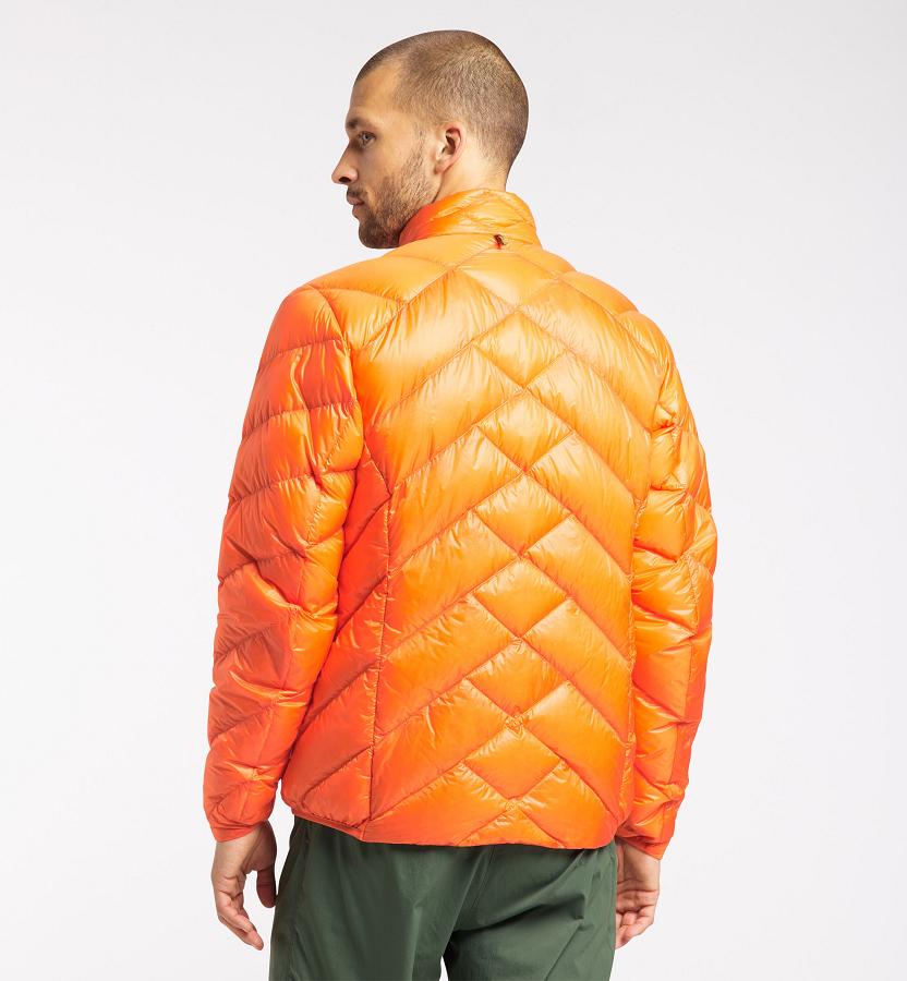 Haglöfs Mens L.I.M Essens Down Jacket Orange New Zealand 10842ETQZ